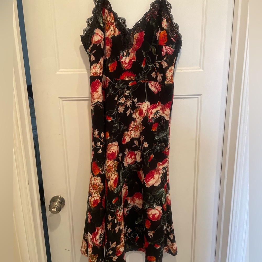 floral autumnal slip dress.